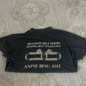 Anine Bing Black Graphic T-Shirt